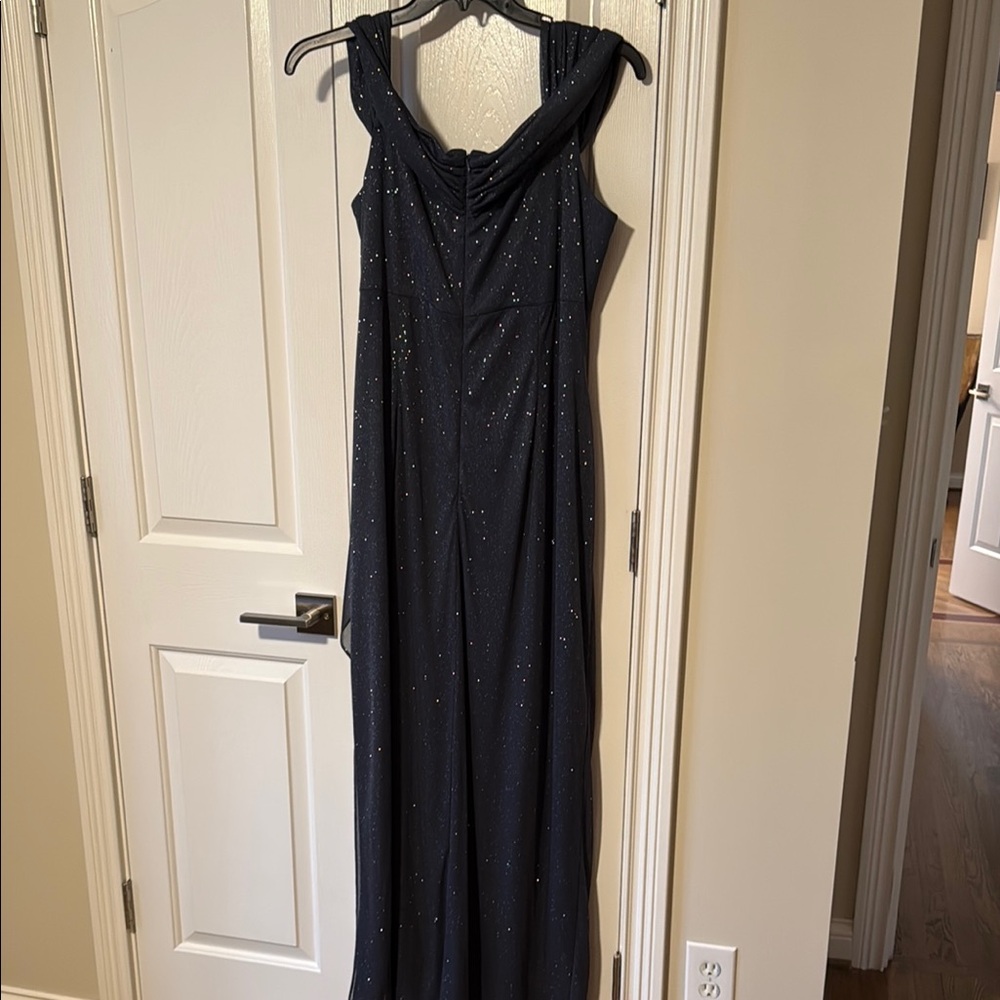 Alex Evenings Sparkling Black Evening Gown Dress - Picture 5 of 6
